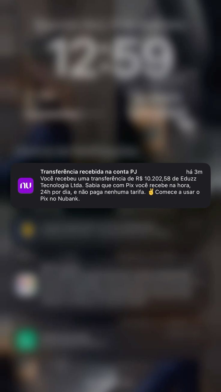 Comprovante de transferência